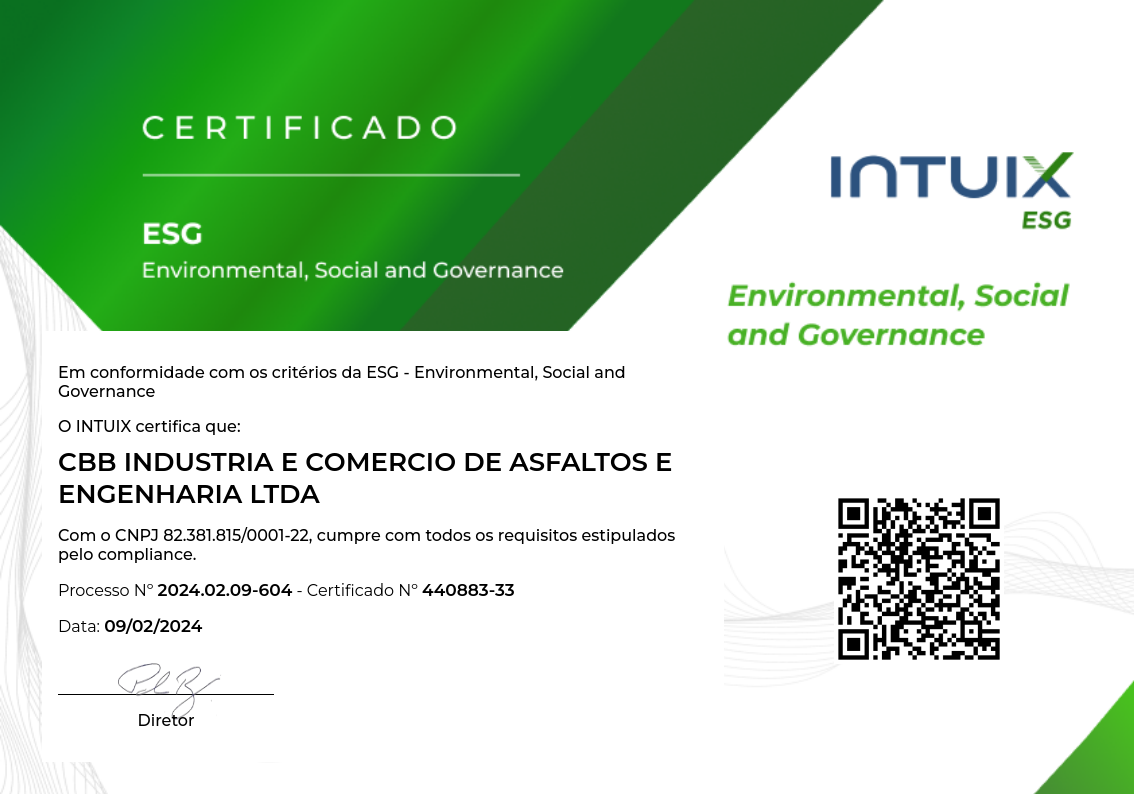 Certificado ESG